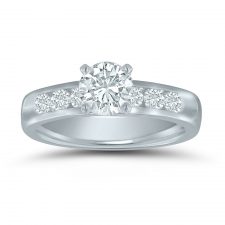 Semi-mount engagement ring ED70752 with 1/2 ctw. round diamonds