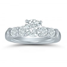 Semi-mount engagement ring ED70775 with 5/8 ctw.round diamonds
