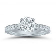 Semi-mount engagement ring ED70817 with 1/3 ctw. round diamonds
