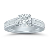 Semi-mount engagement ring ED70854 with 1/2 ctw. round diamonds