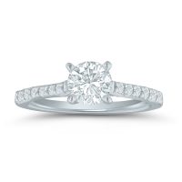 Semi-mount engagement ring ED70953 with 1/5 ctw. round diamonds
