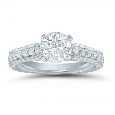 Semi-mount engagement ring ED70978 with 5/8 ctw. round diamonds