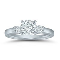 Semi-mount engagement ring ED71008 with 1/6 ctw. round diamonds