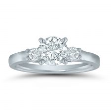 Semi-mount engagement ring ED71008 with 1/6 ctw. round diamonds