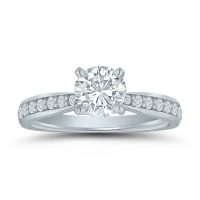 Semi-mount engagement ring ED71193 with 1/5 ctw. round diamonds