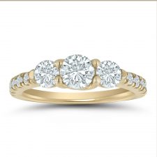 Semi-mount engagement ring ED76797 with 3/4 ctw. round diamonds