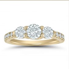 Semi-mount engagement ring ED76797 with 3/4 ctw. round diamonds