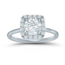 Semi-mount engagement ring ED77831 with 1/4 ctw. round diamonds