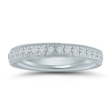 LD70737 - ladies wedding band with 1/5 ctw. diamonds