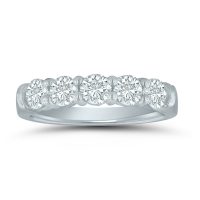 LD70765 ladies wedding band with 1 ctw. diamonds