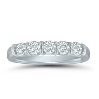 LD70775 ladies wedding band with 3/4 ctw. diamonds