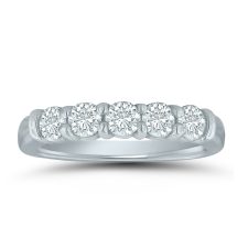LD70775 ladies wedding band with 3/4 ctw. diamonds