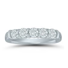 LD70775 ladies wedding band with 3/4 ctw. diamonds