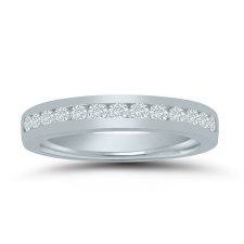 LD70854 ladies wedding band with 1/2 ctw. diamonds