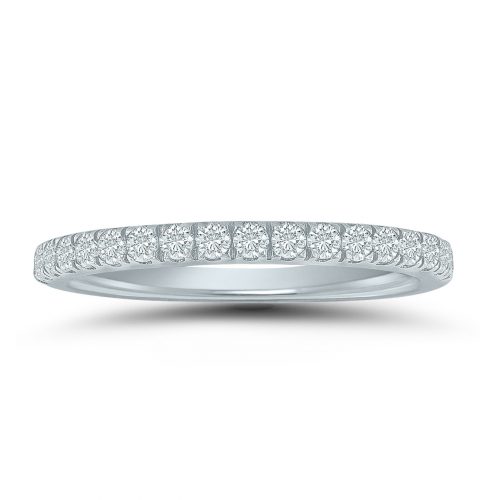 LD71051 ladies wedding band with 3/8 ctw. diamonds