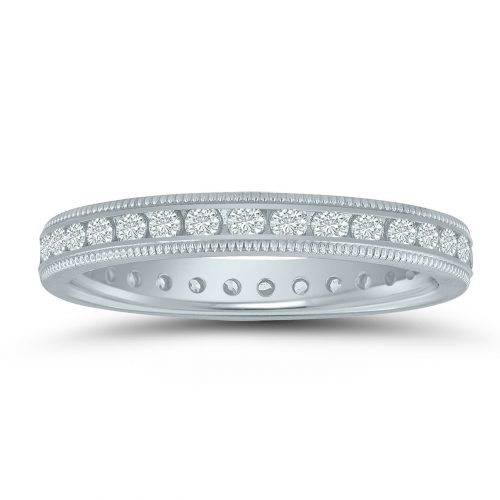 LD71700 ladies wedding band with 5/8 ctw. diamonds