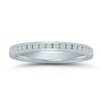 LD71805 ladies wedding band with 1/5 ctw. diamonds