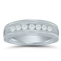 Men’s wedding band MD71196 with 1/2 ctw. diamonds