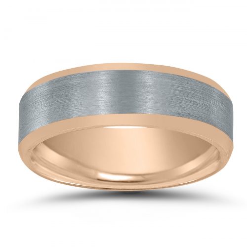 Men’s two-tone wedding band MT76648