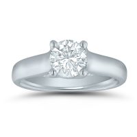 Solitaire semi-mount engagement ring E70756