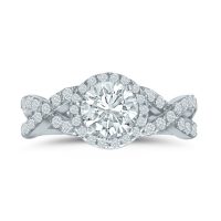 Lieberfarb ladies diamond engagement ring ED71044